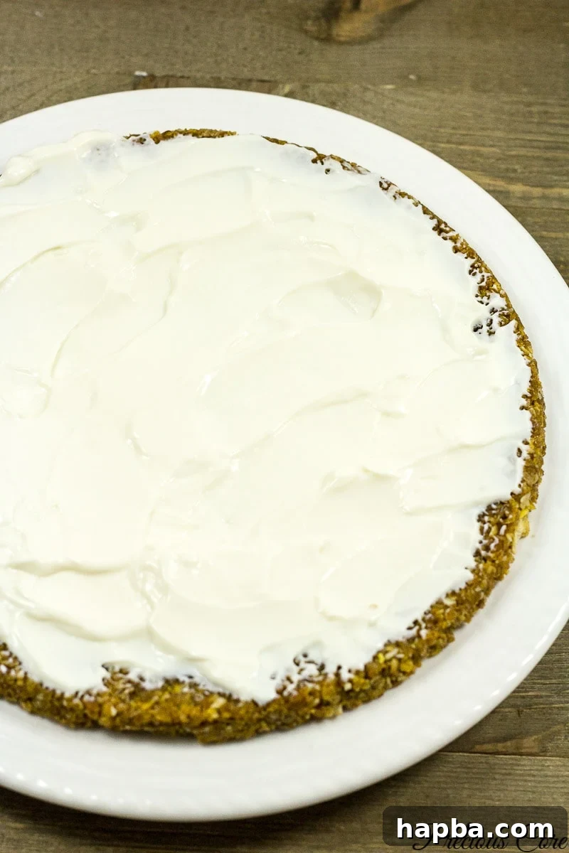 Breakfast pizza cereal crust with Greek Yogurt