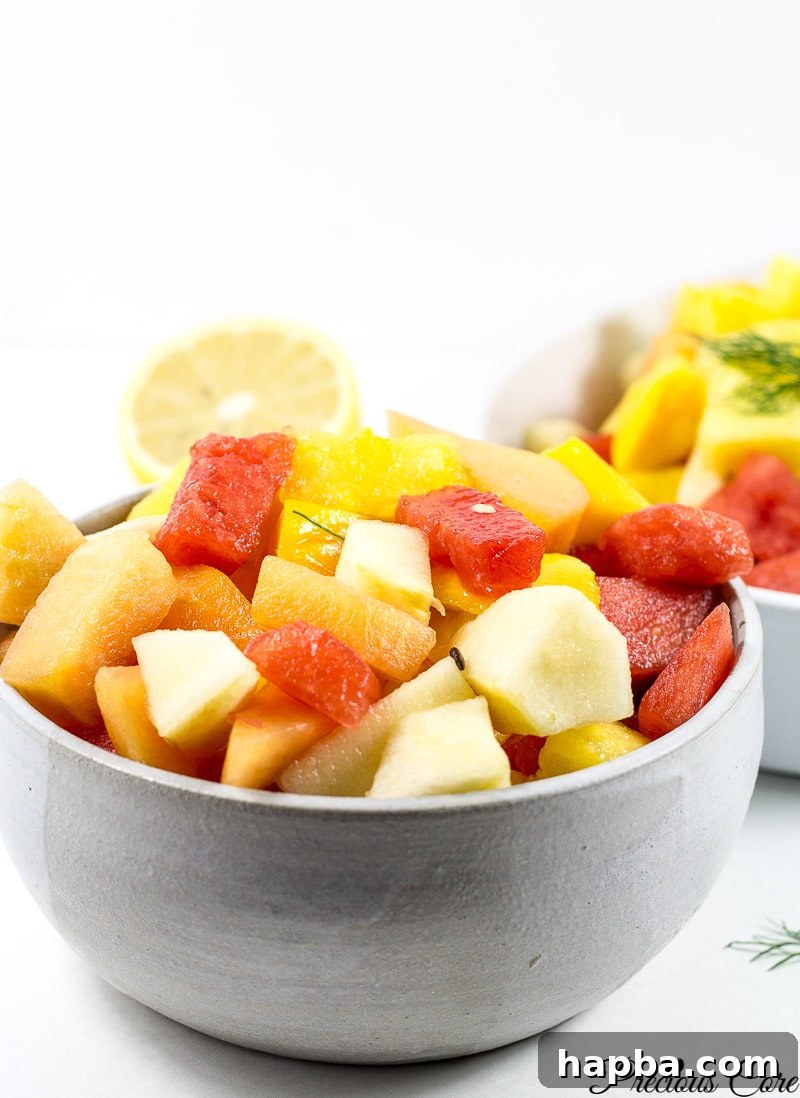 Easy fruit salad recipe. Perfect for parties or for healthy snacking!