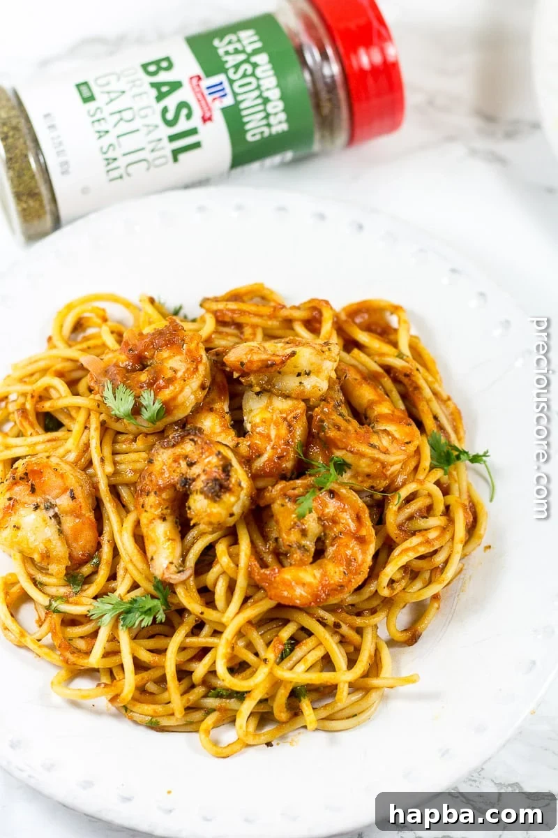 Blackened Shrimp Pasta for dinner - a quick and flavorful 30-minute meal solution for busy weeknights.