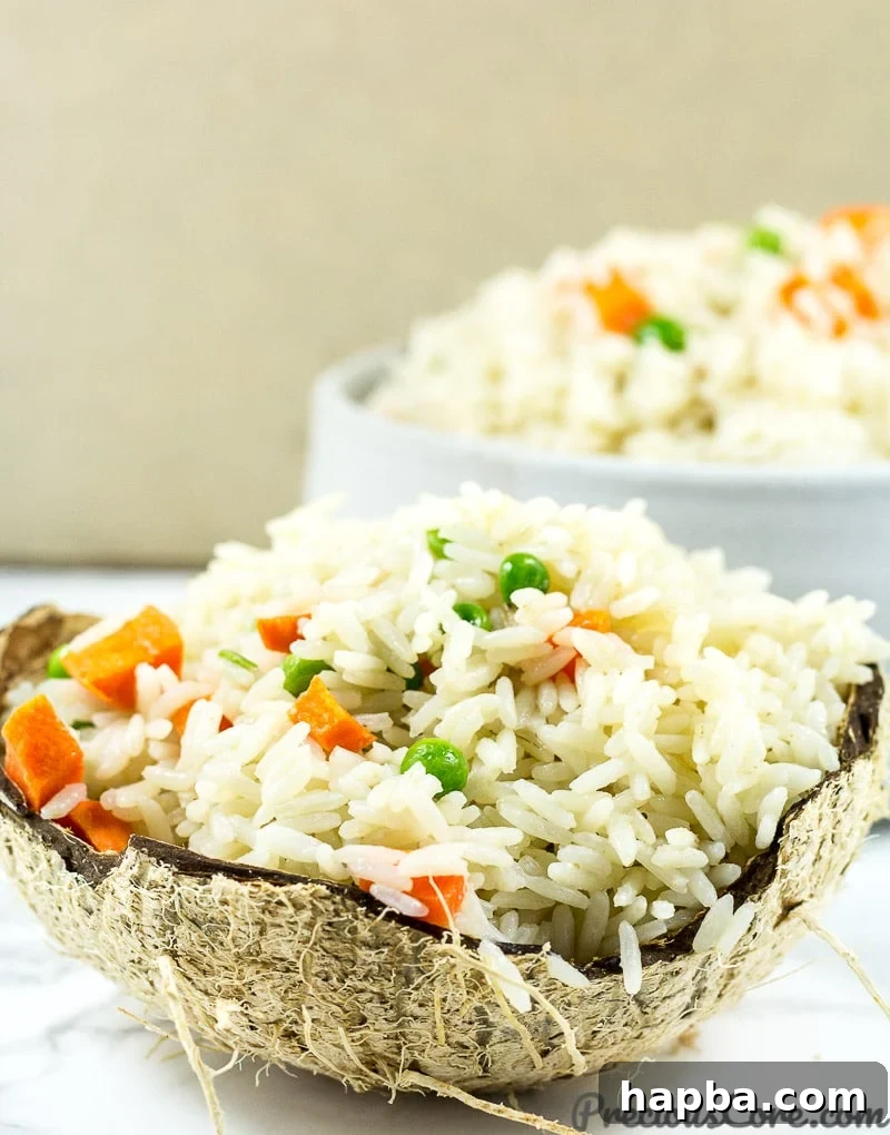 Foolproof Coconut Rice 2 How to make the best easy coconut rice.