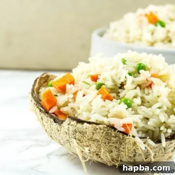 Easy Coconut Rice - How to make coconut rice side dish