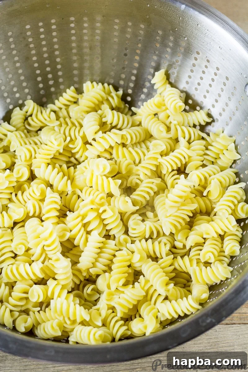 Boil Pasta and Reserve Water for Creamy Sauce
