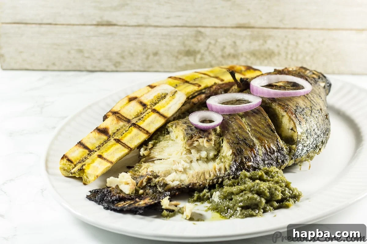 Golden Broiled Tilapia 3 How African eat grilled tilapia fish