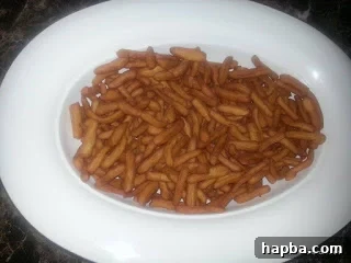 Assorted shapes of crunchy African chin chin