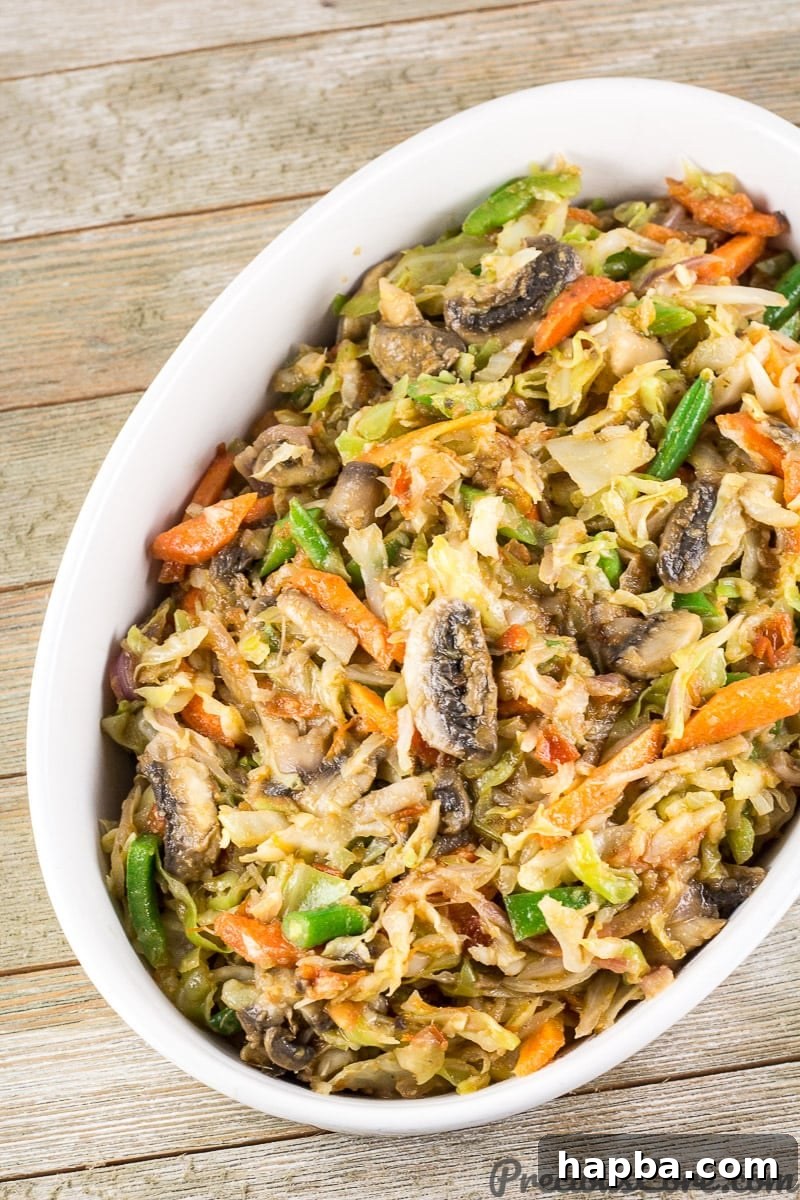 Cameroonian Mixed Vegetables, vibrant and healthy vegan dish