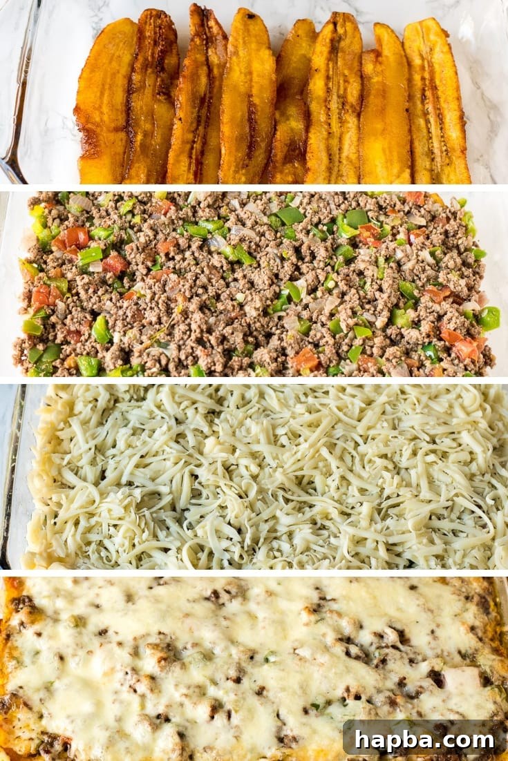Tropical Plantain Bake 9 Plantain Lasagna - how to layer the components