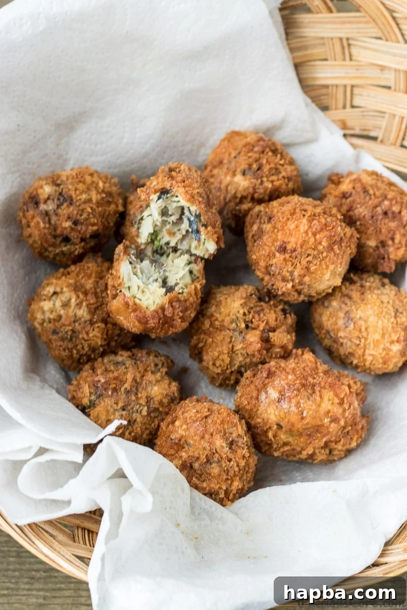 African Spiced Fish Balls 2 African Fish Balls on a platter, ready to be served