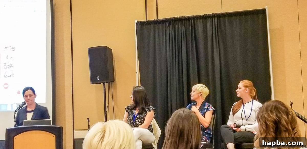 Expert YouTubers sharing valuable insights and strategies during a workshop at the Everything Food Conference