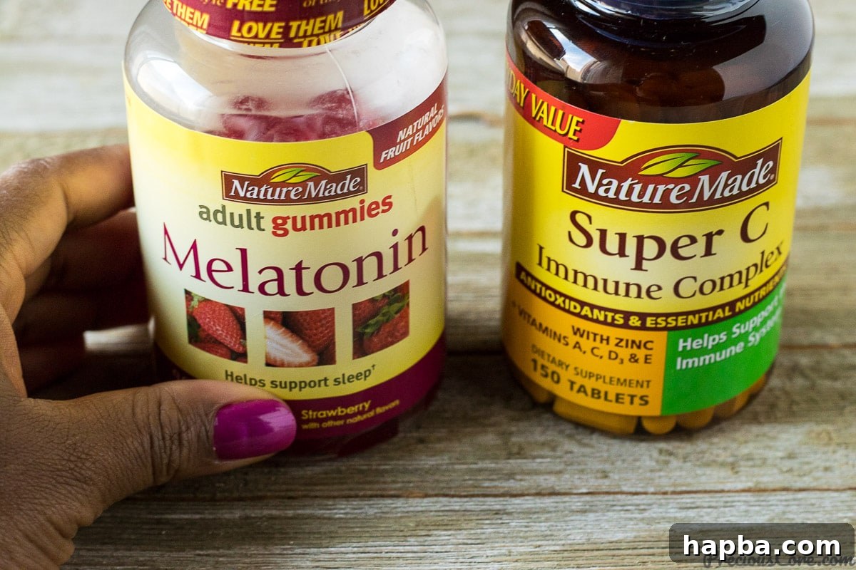 10 Stress-Free Back-to-School Hacks for Parents 5 Bottles of Nature Made Melatonin and Super C.