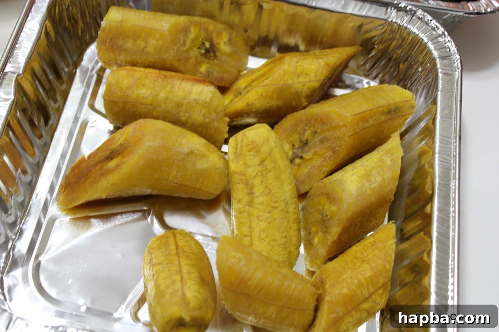 Boiled Semi-Ripe Plantains as a Side Dish