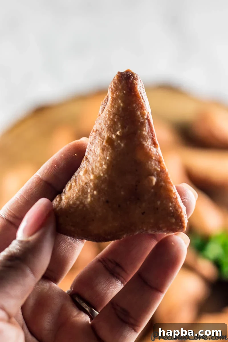 Person holding a Mandazi, or East African doughnut.
