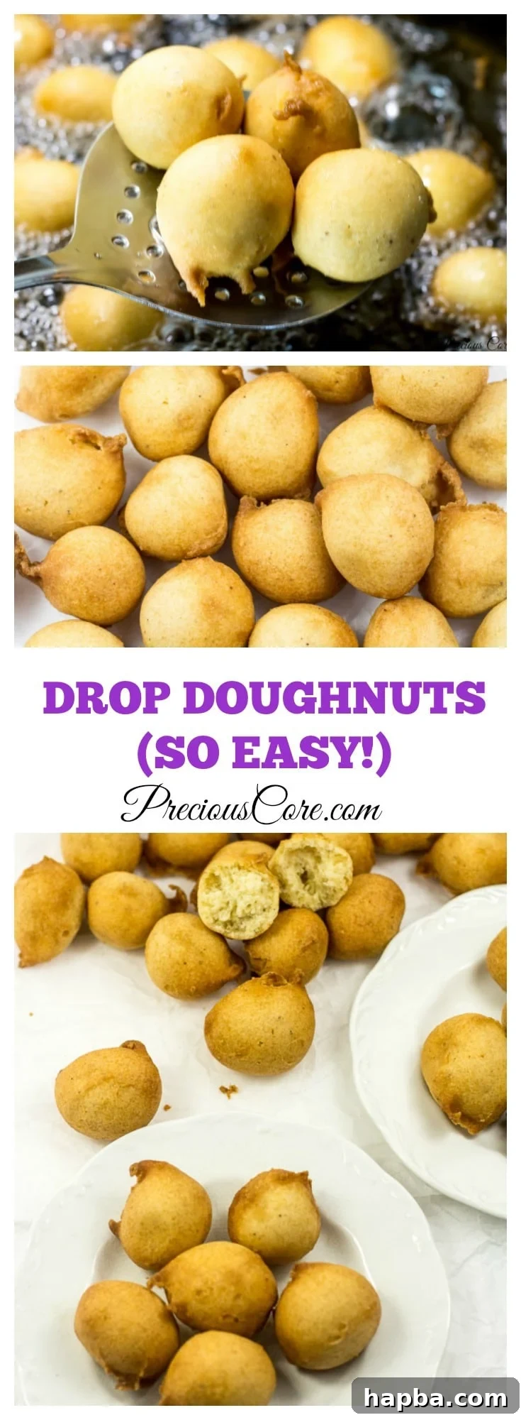 Easy Drop Doughnuts Recipe - Precious Core
