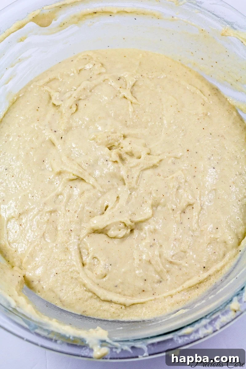 Cameroon doughnuts batter with the ideal dripping consistency.