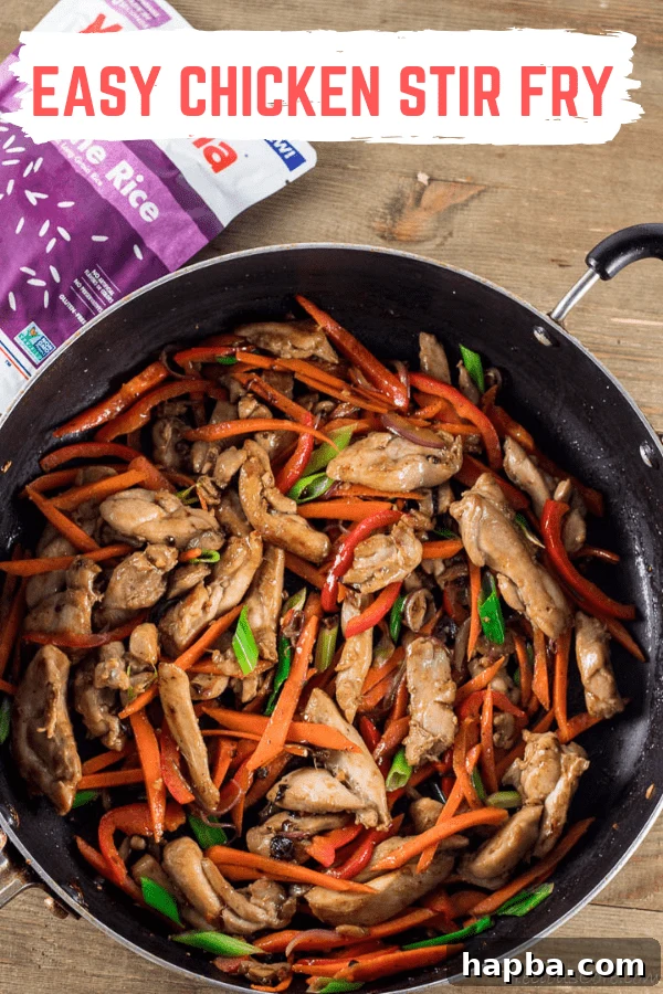 Chicken Stir Fry in a pan