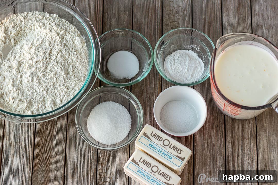 Perfectly Flaky Homemade Buttermilk Biscuits 4 Ingredients for homemade buttermilk biscuits