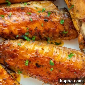Square image of turkey wings.