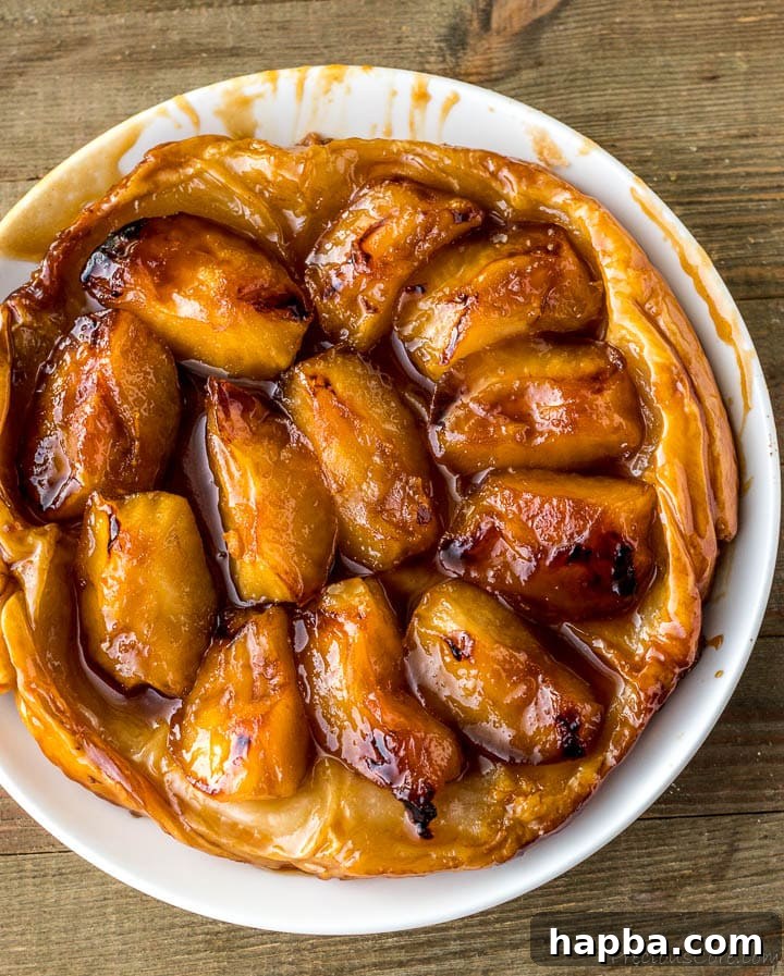Golden Caramel Apple Tart 13 flipped tarte tatin